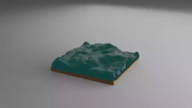 3d water Low-poly 3D model
