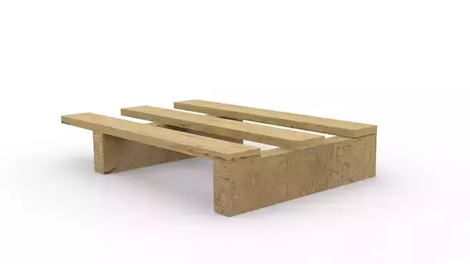 Display pallet 400x600mm Free low-poly 3D model