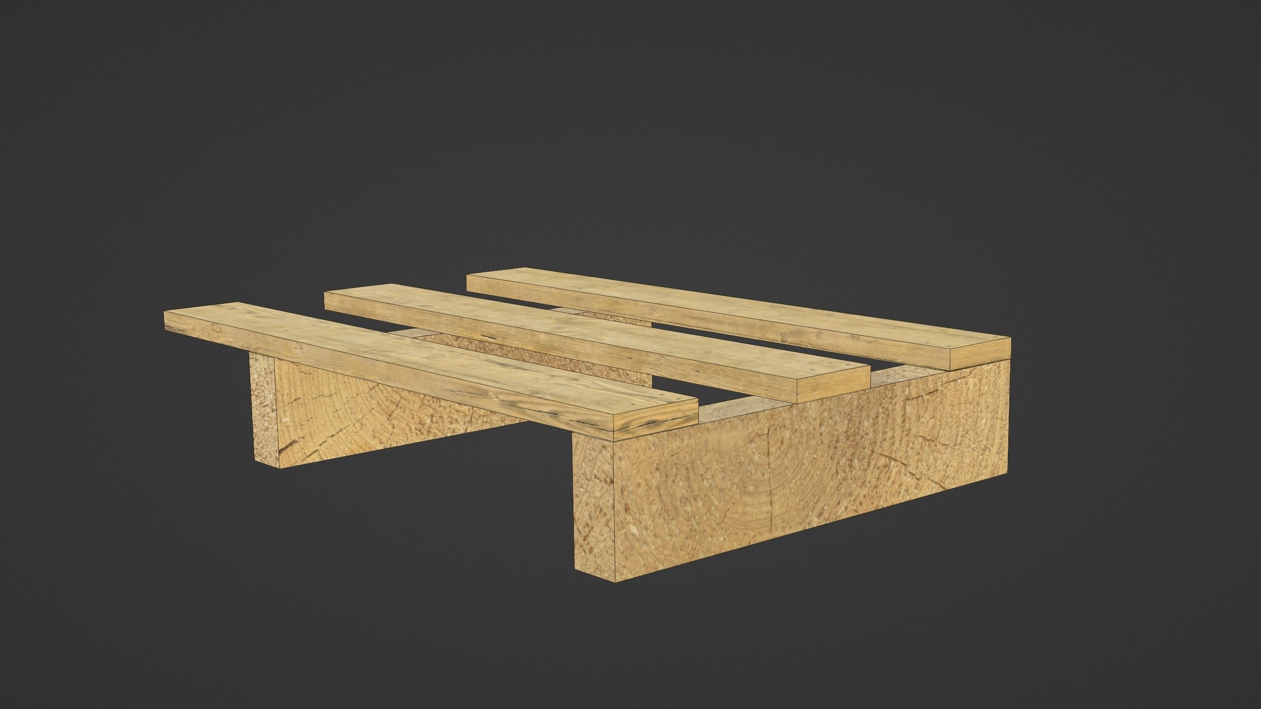 Display pallet 400x600mm Free low-poly 3D model_9