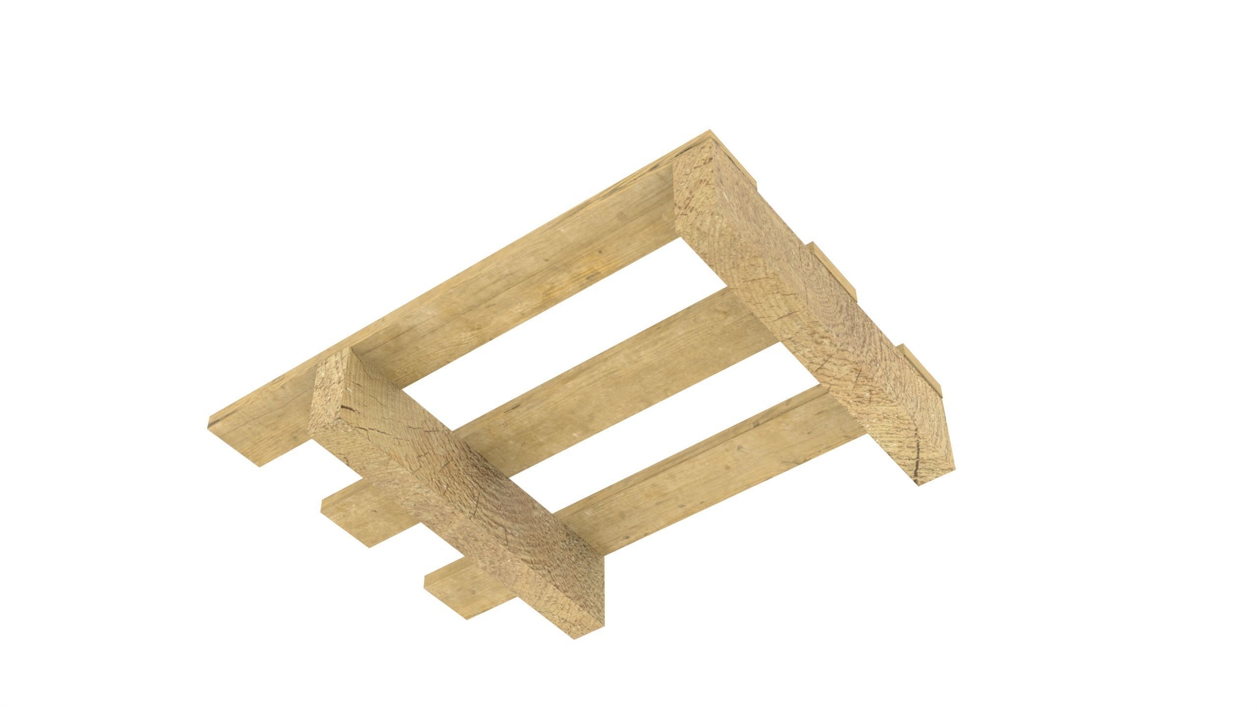 Display pallet 400x600mm Free low-poly 3D model_4