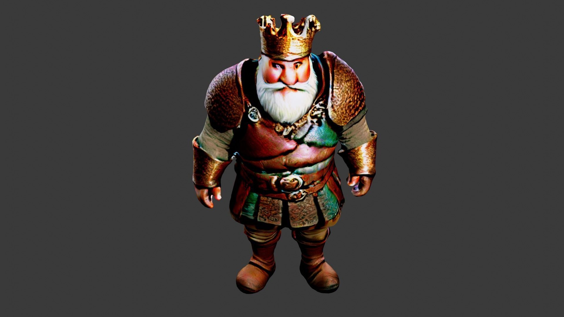 Blind King Low-poly 3D model_5