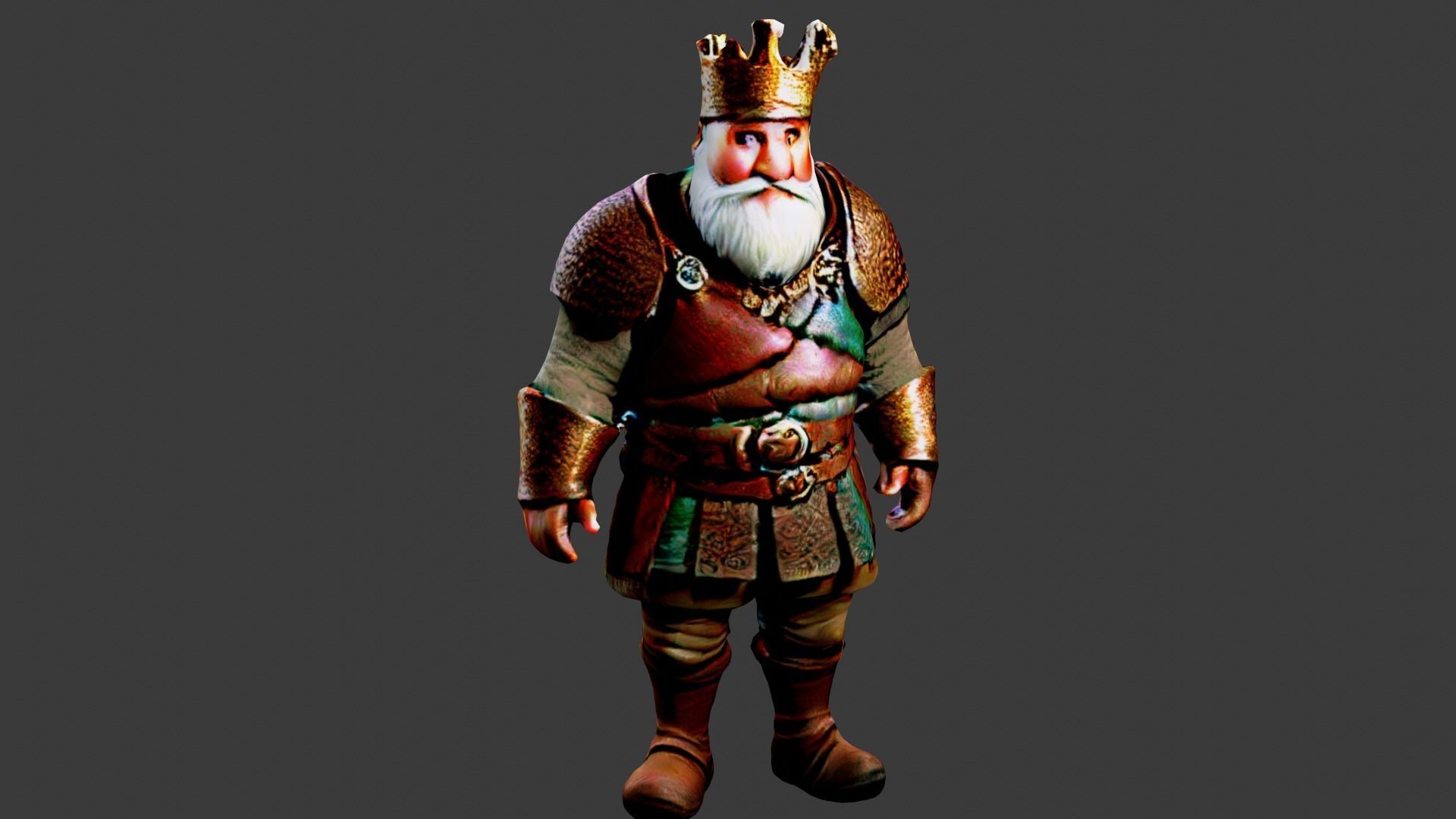 Blind King Low-poly 3D model_6
