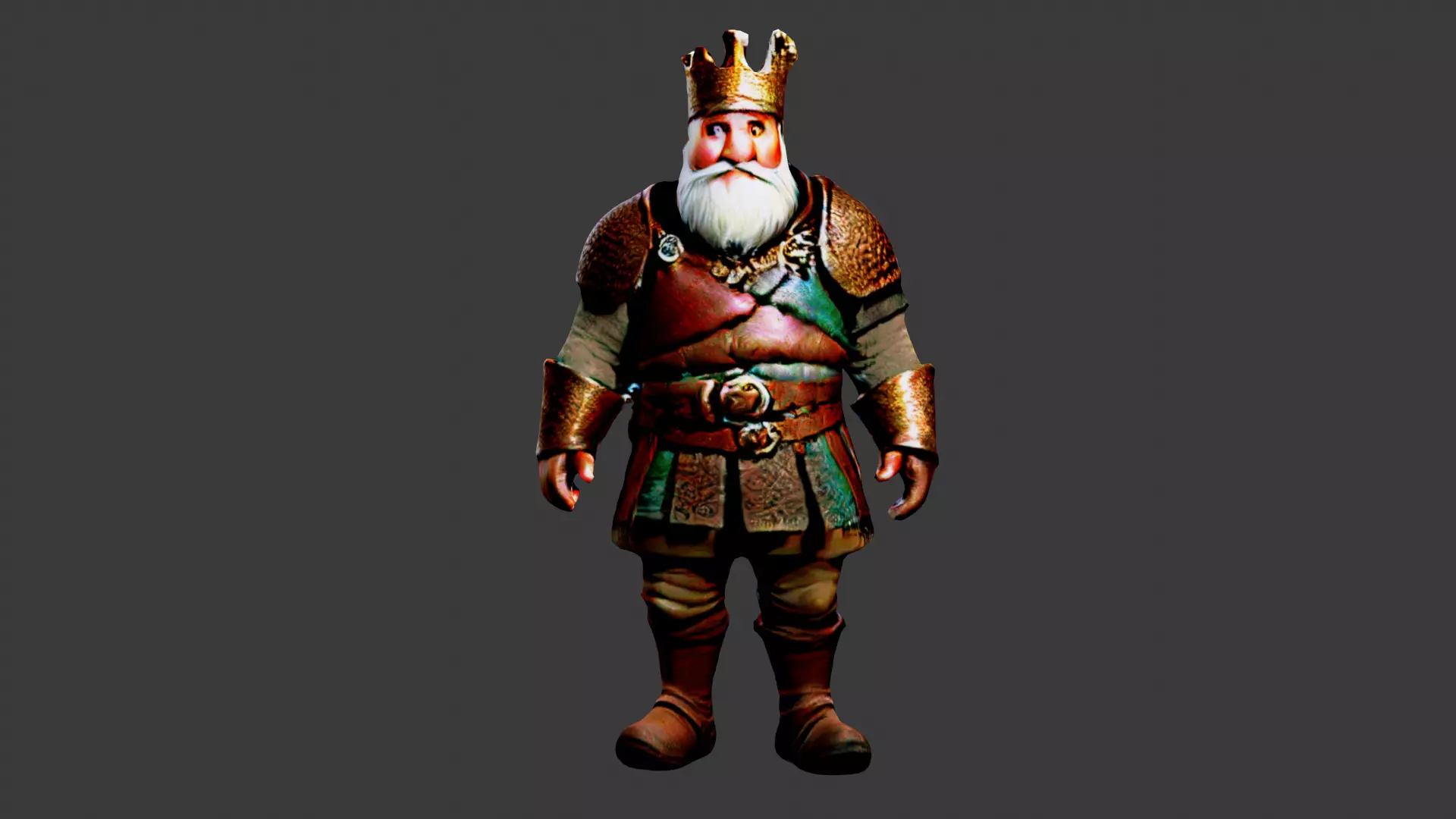 Blind King Low-poly 3D model_0