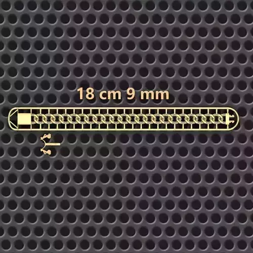 9 MM 18 CM  CUBAN LINK CHAIN FOR BRACELET OR NECKLACE