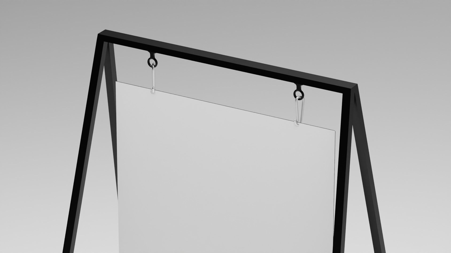 Sign Board 3D model_4