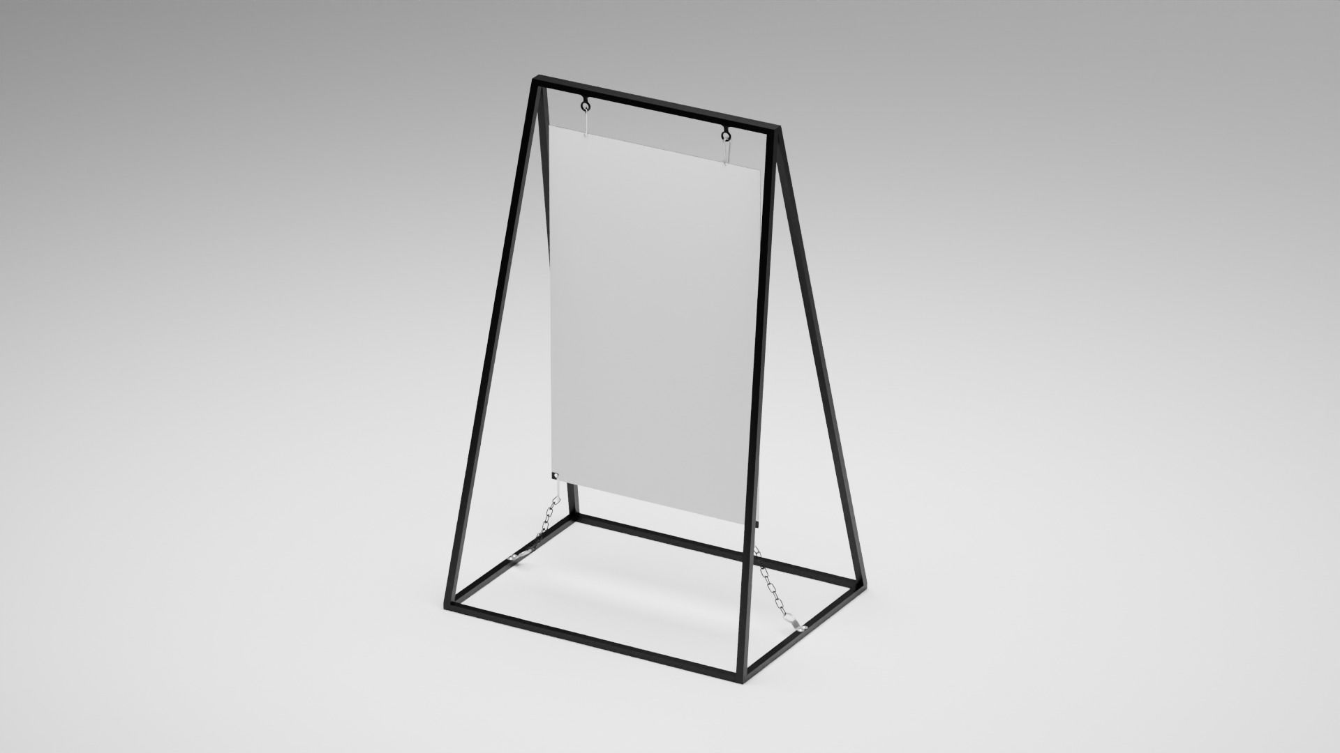 Sign Board 3D model_2