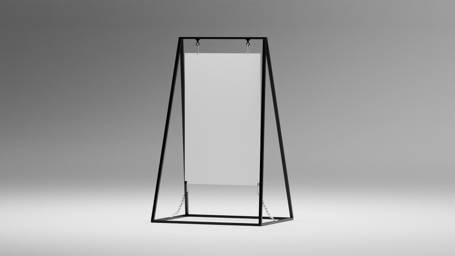 Sign Board 3D model_1