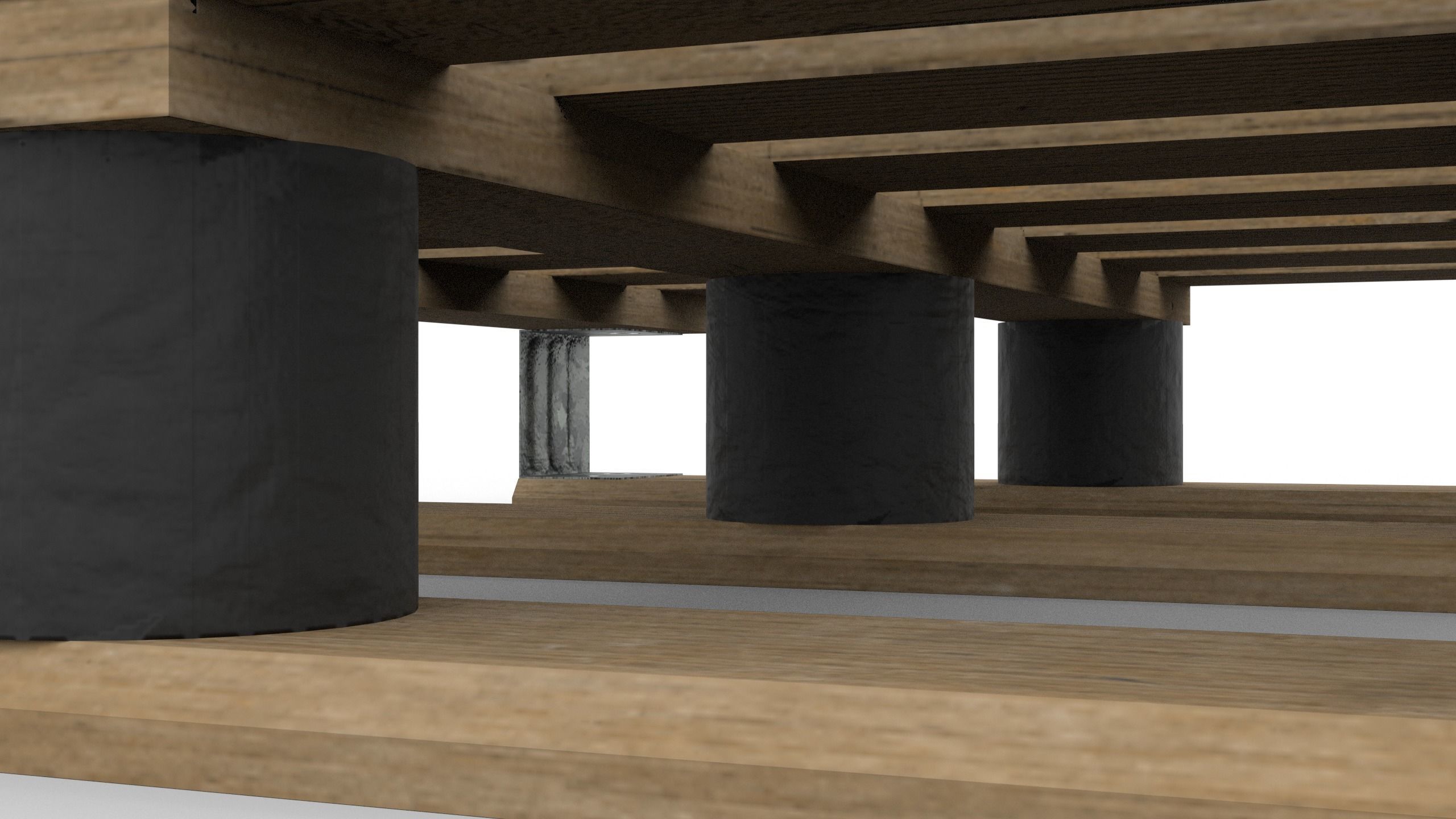 DHP pallet Low-poly 3D model_5