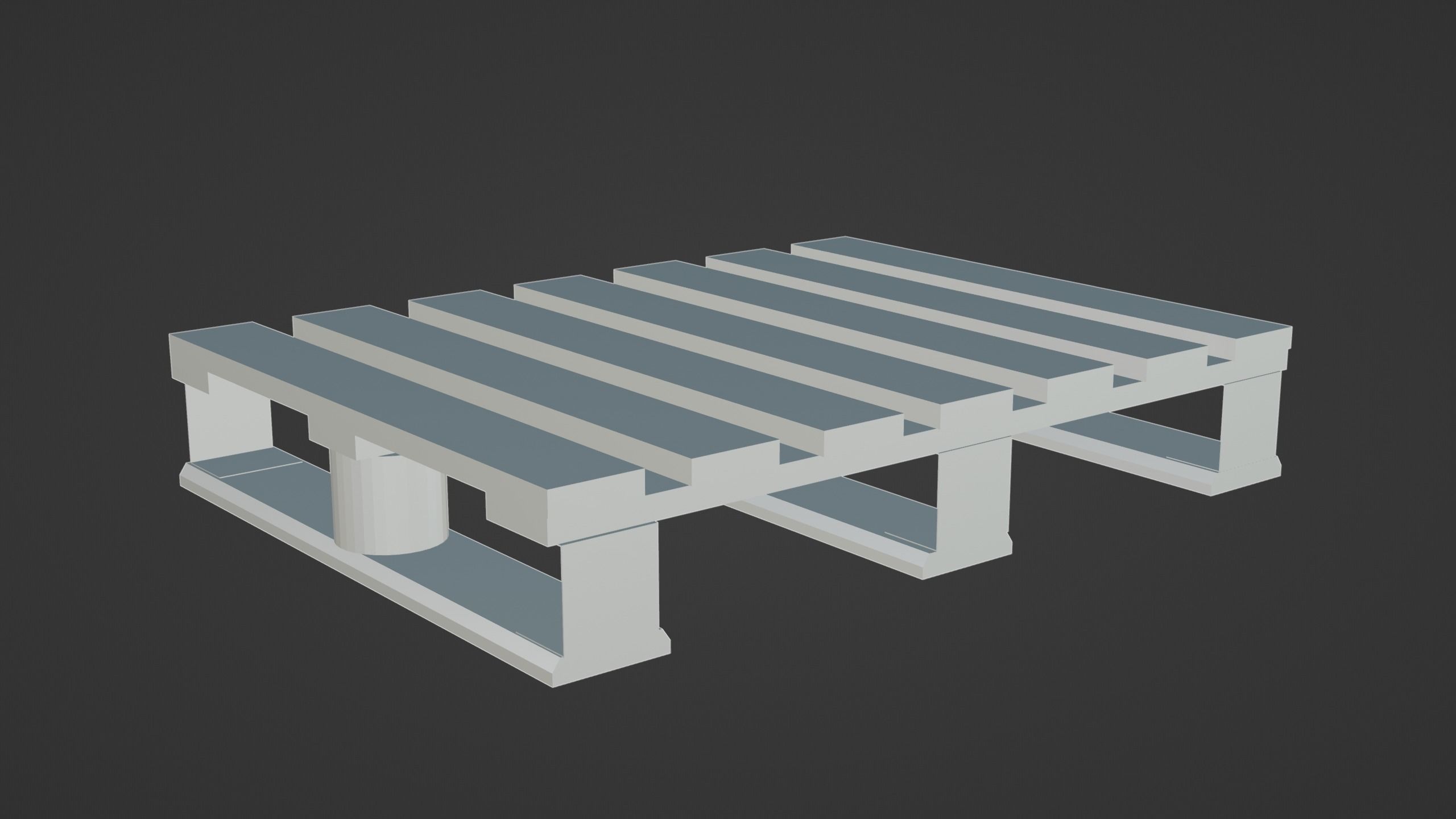 DHP pallet Low-poly 3D model_7