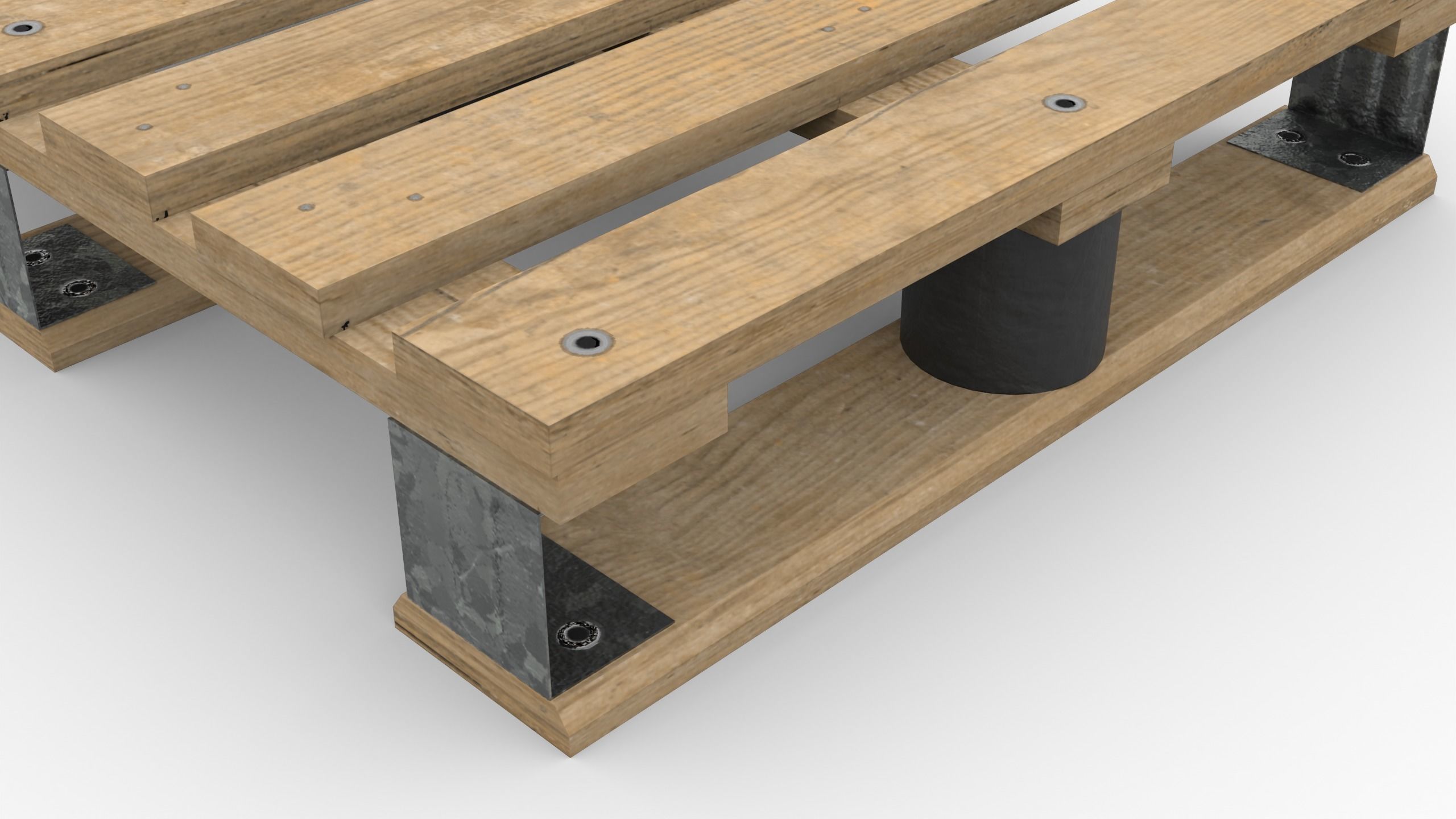 DHP pallet Low-poly 3D model_4
