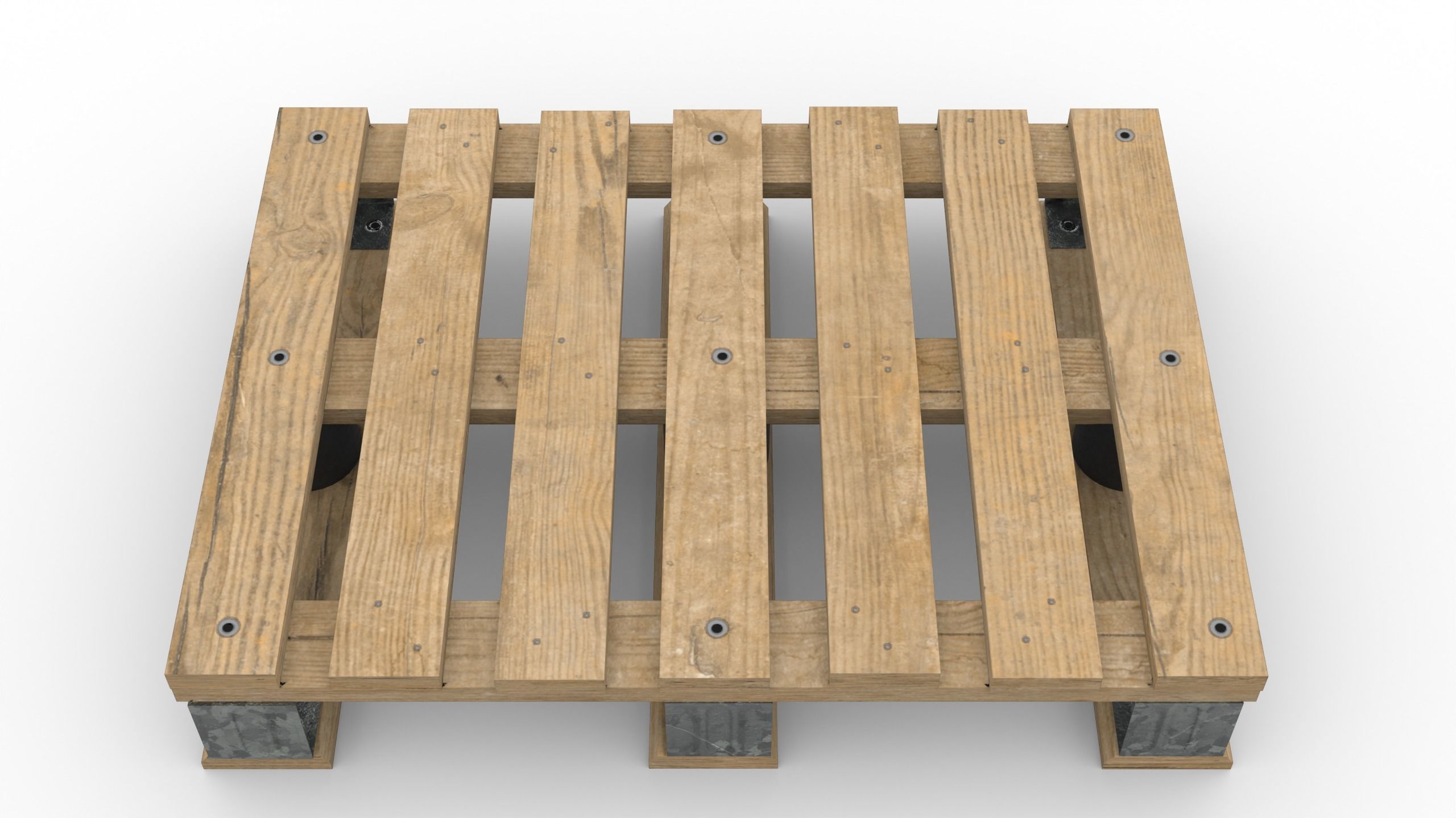 DHP pallet Low-poly 3D model_2