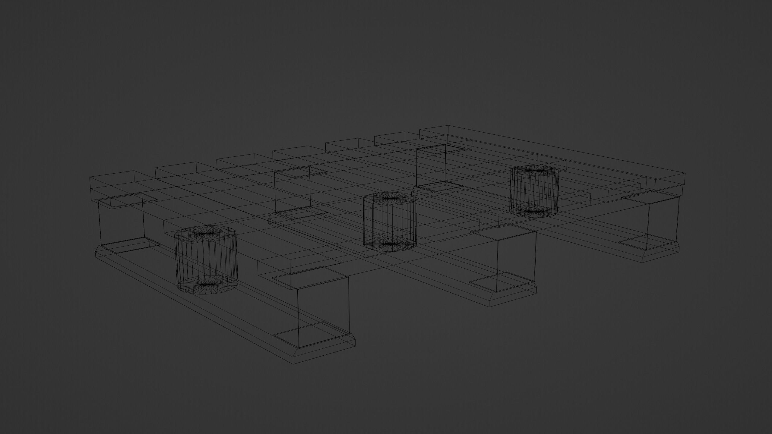 DHP pallet Low-poly 3D model_9