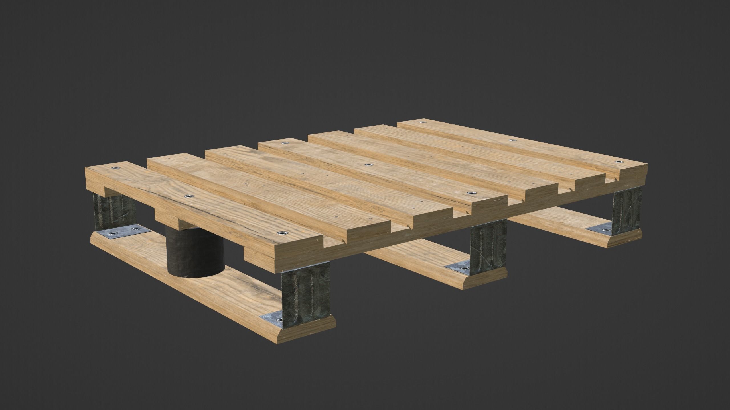 DHP pallet Low-poly 3D model_8