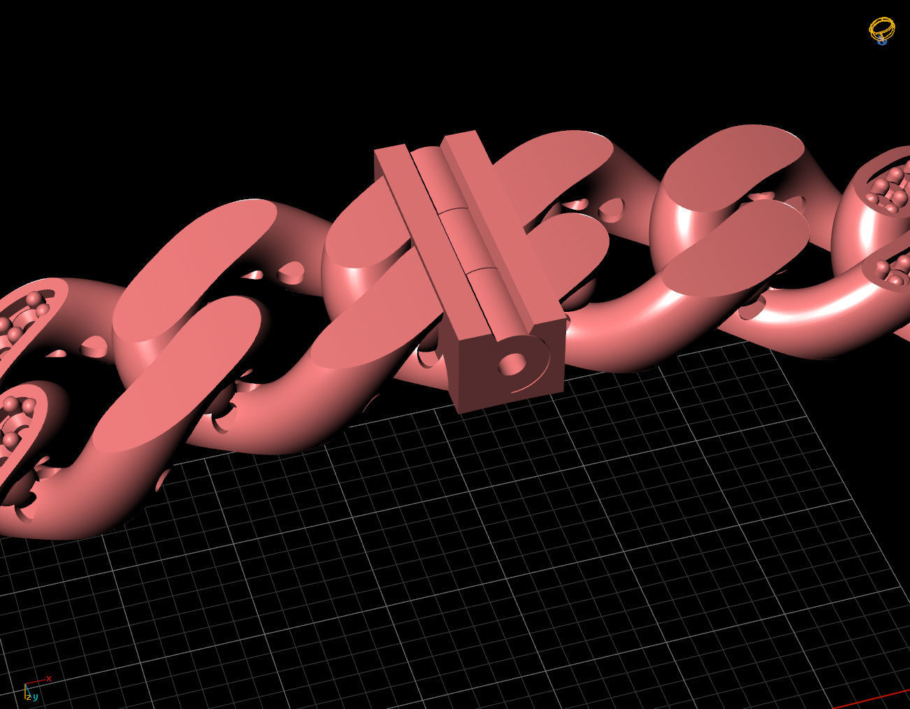 9 MM  CUBAN LINK CHAIN FOR BRACELET OR NECKLACE 3D print model_3