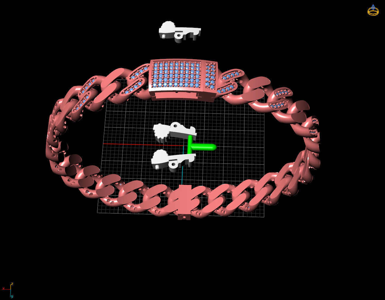 9 MM  CUBAN LINK CHAIN FOR BRACELET OR NECKLACE 3D print model_7