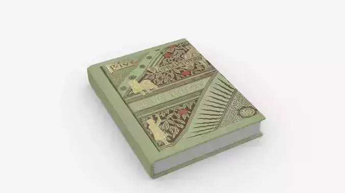 Book Rigged and Animated  Low-poly 3D model