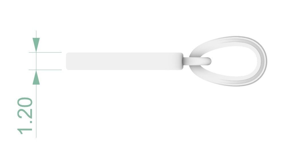 RIP PENDANT 3D print model_4