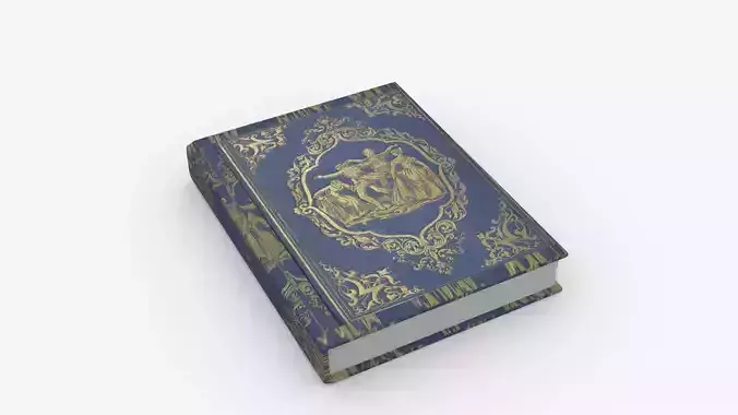 Book Rigged and Animated Low-poly 3D model