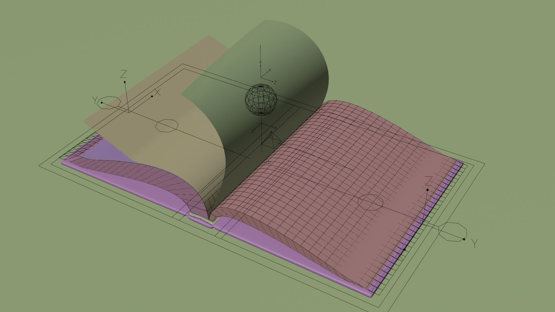 Book Rigged and Animated Low-poly 3D model_10