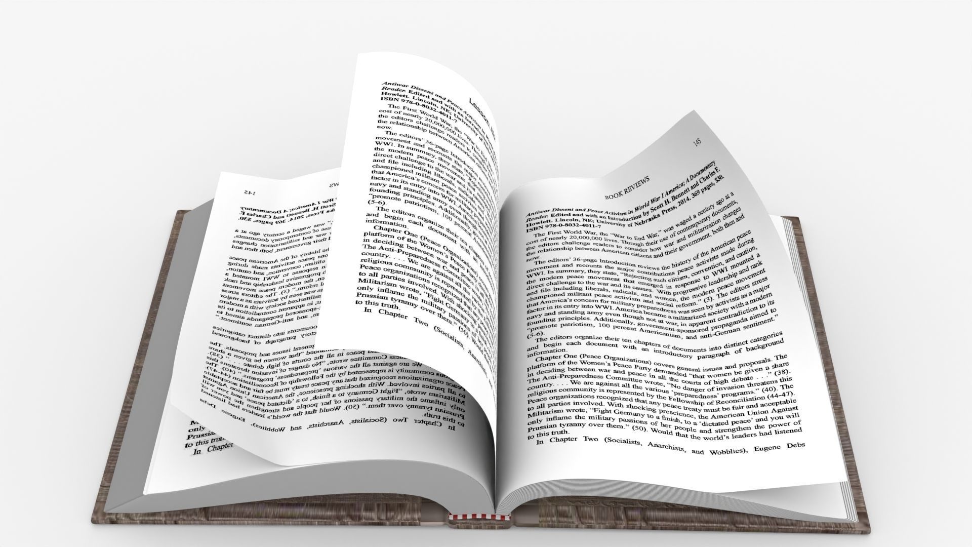 Book Rigged and Animated Low-poly 3D model_4