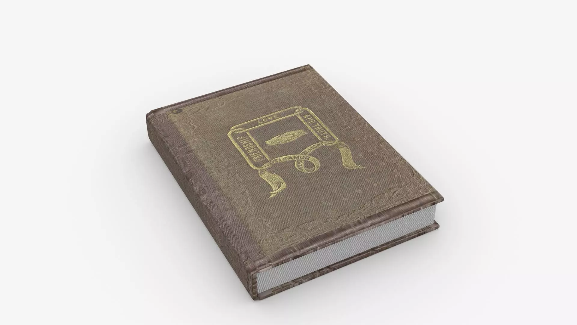 Book Rigged and Animated Low-poly 3D model_0