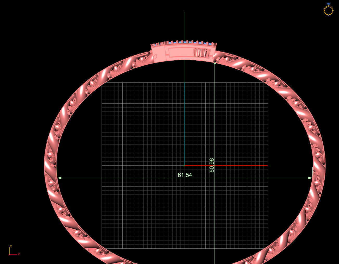 9 MM  CUBAN LINK CHAIN FOR BRACELET 3D print model_13