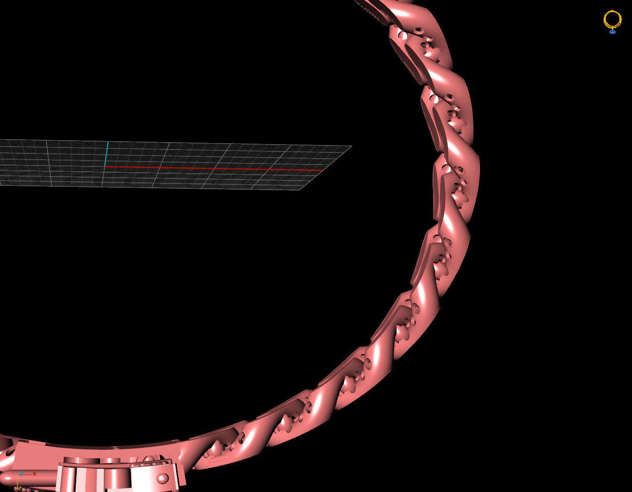 9 MM  CUBAN LINK CHAIN FOR BRACELET 3D print model_7