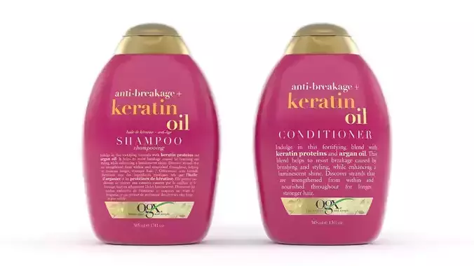 Keratin Oil Shampoo and Conditioner 3D model