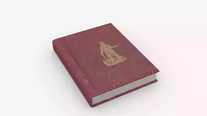 Book Rigged and Animated Low-poly 3D model