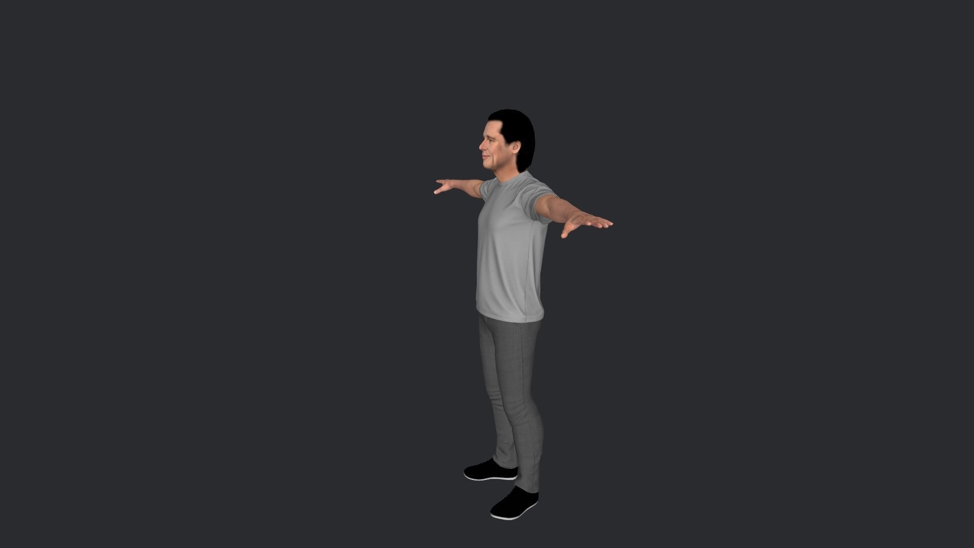 Brad Pitt Hyper Realistic Full Body Rigged Character 3D model_19
