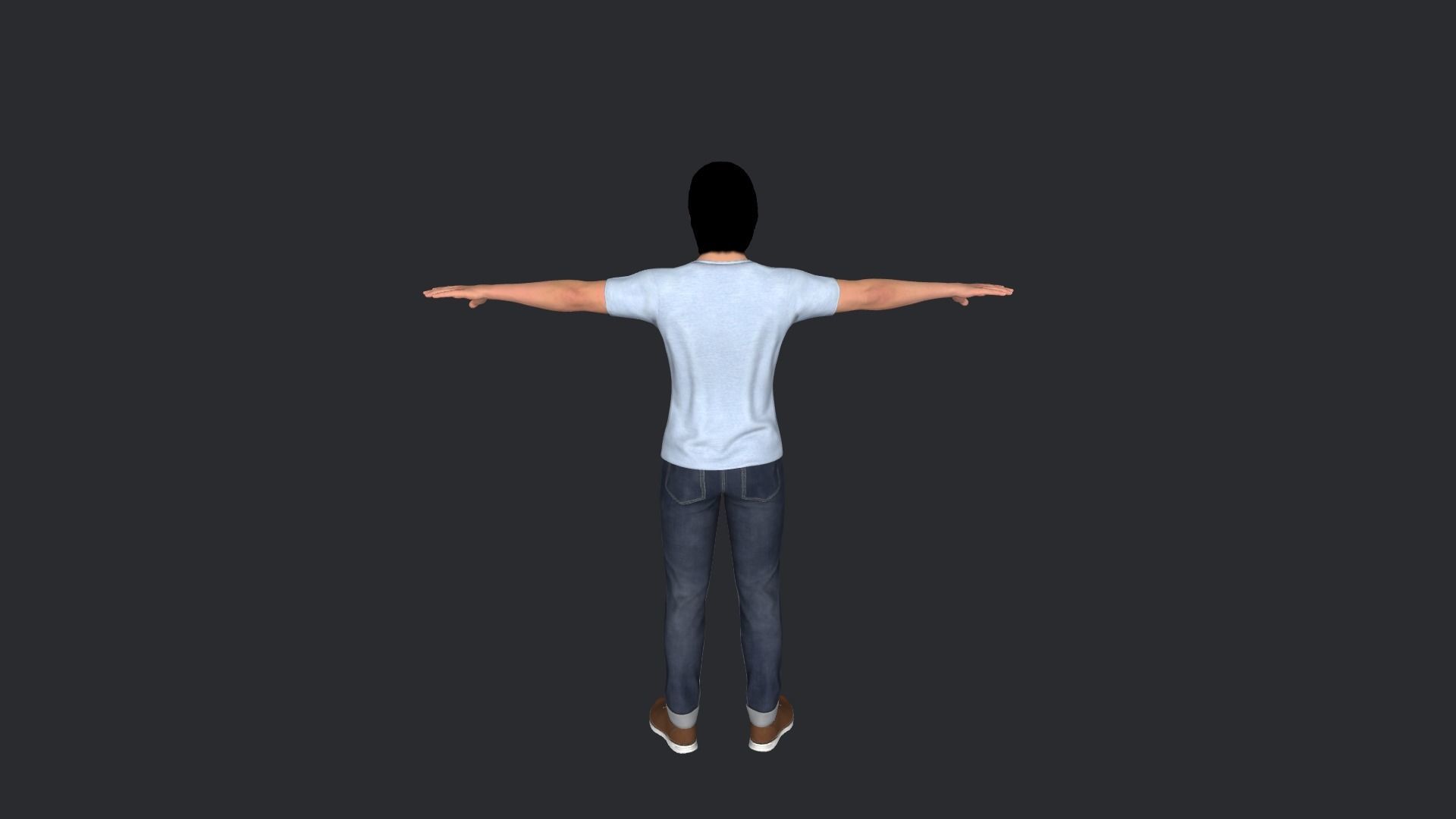 Brad Pitt Hyper Realistic Full Body Rigged Character 3D model_15