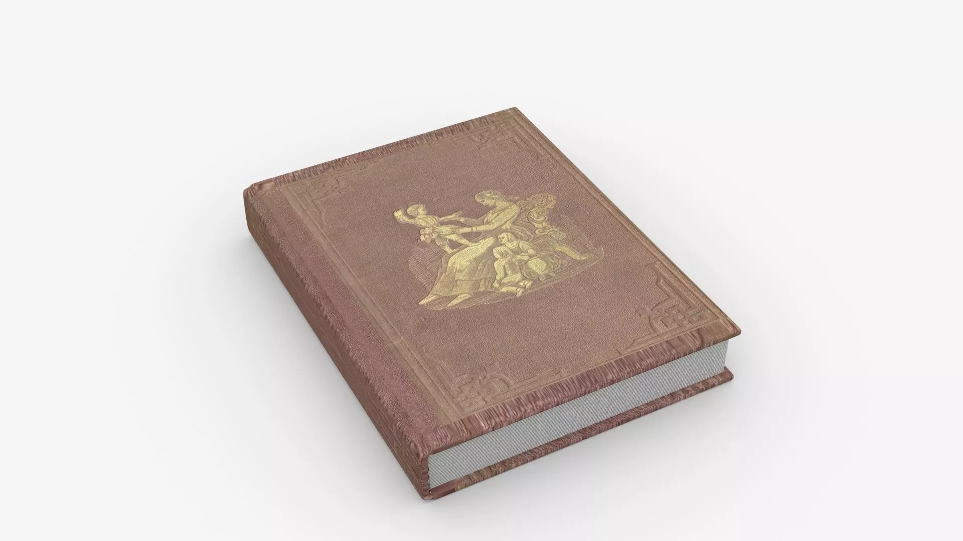 Book Rigged and Animated Low-poly 3D model_0