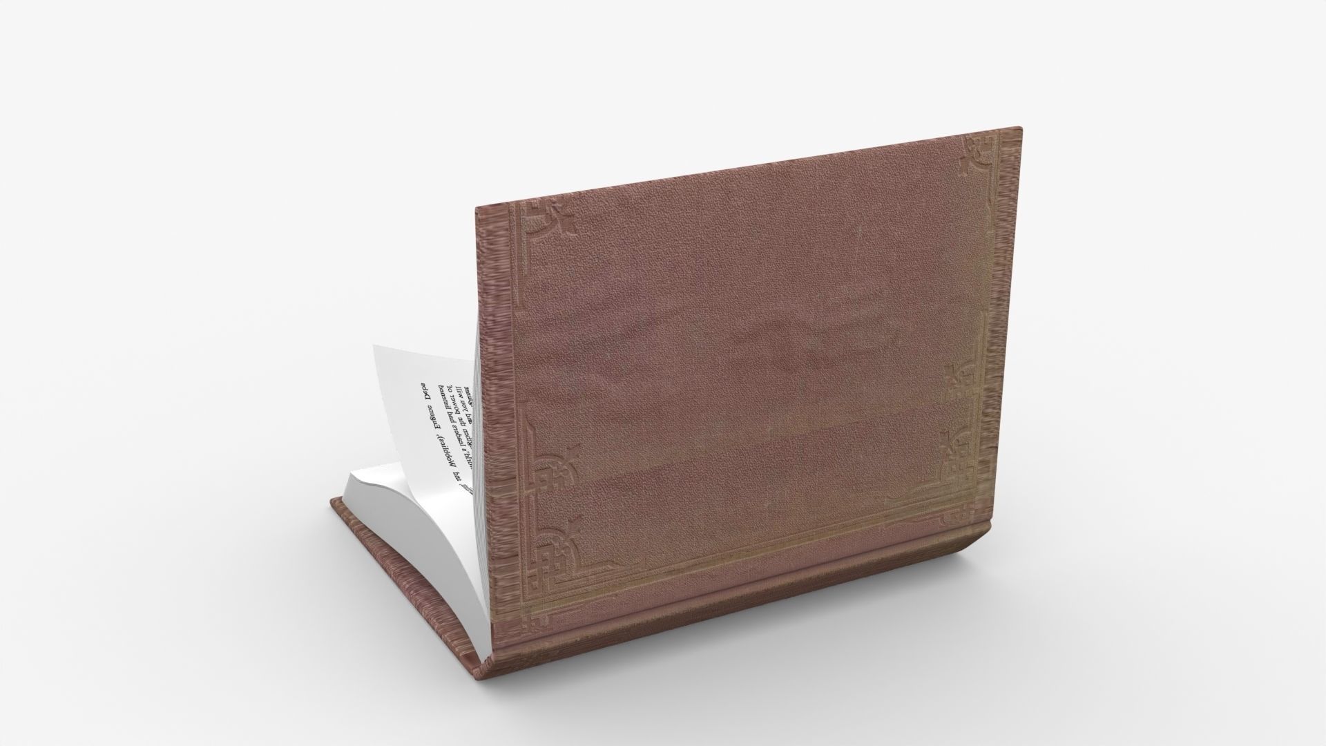 Book Rigged and Animated Low-poly 3D model_5