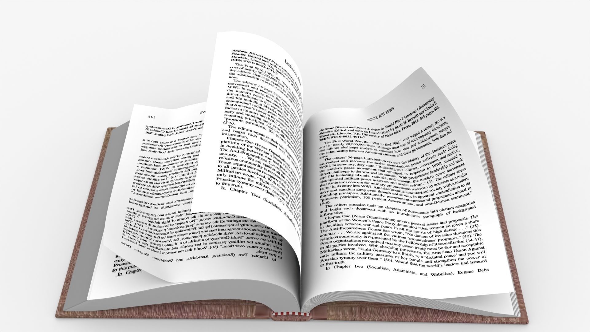 Book Rigged and Animated Low-poly 3D model_4