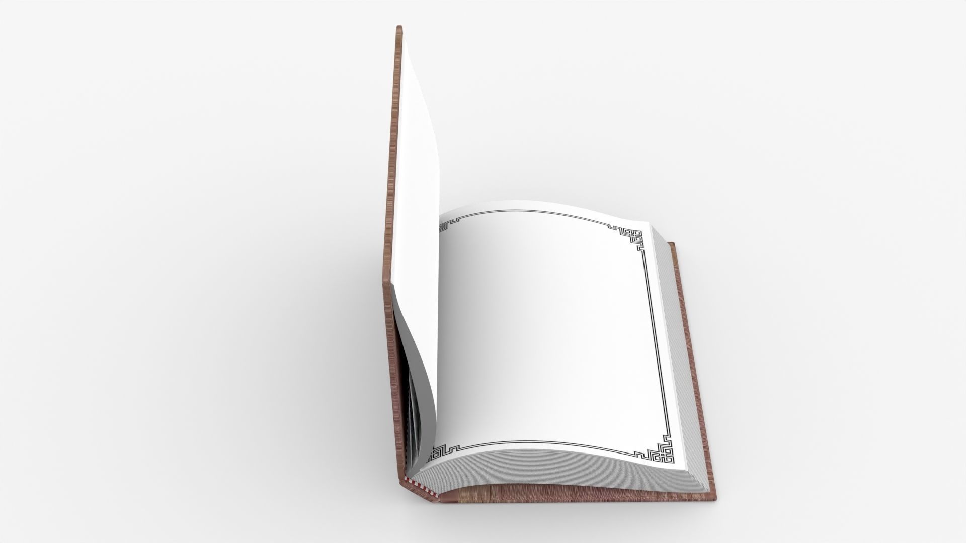 Book Rigged and Animated Low-poly 3D model_1