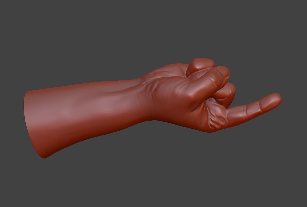 hand pointing finger 3D model 3D printable | CGTrader
