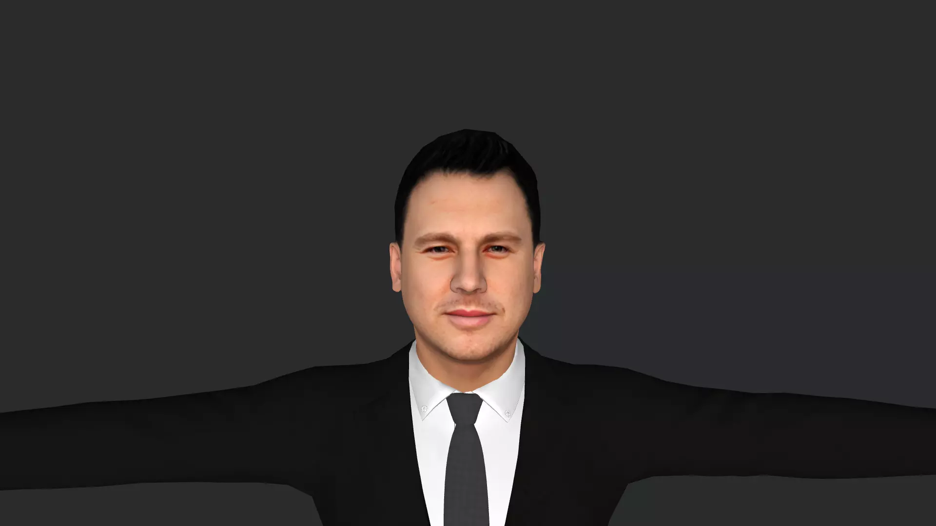 Channing-Tatum Hyper Realistic Full Body Rigged Character 3D model_0