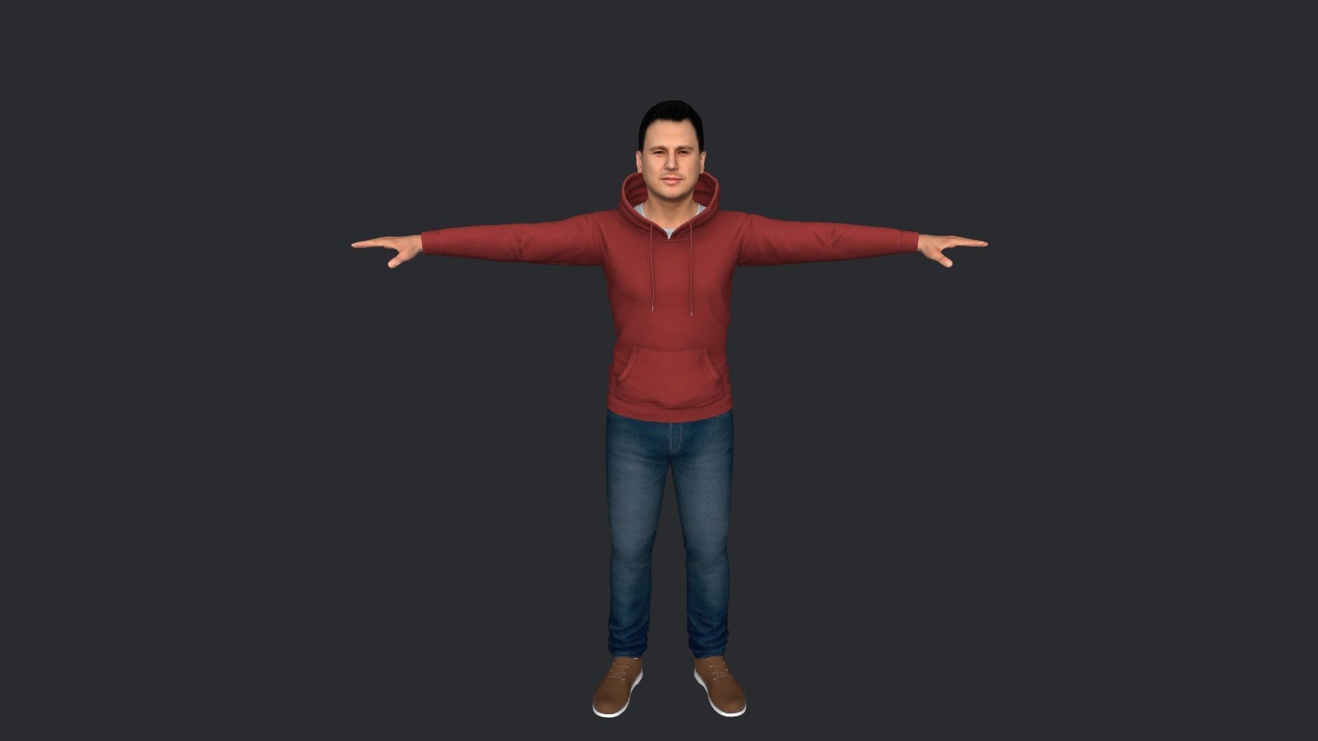 Channing-Tatum Hyper Realistic Full Body Rigged Character 3D model_7