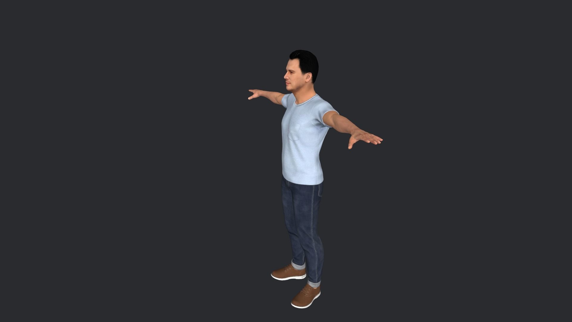 Channing-Tatum Hyper Realistic Full Body Rigged Character 3D model_3