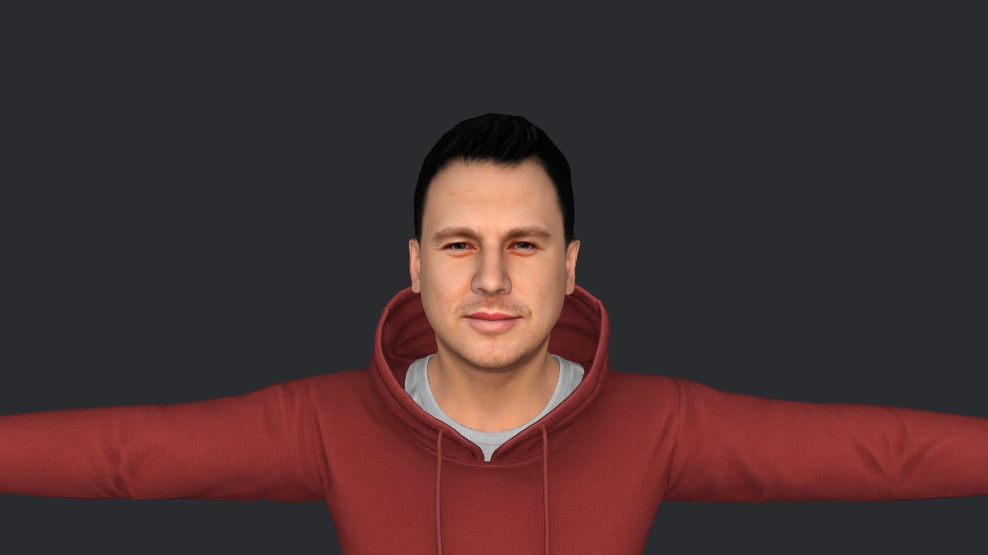 Channing-Tatum Hyper Realistic Full Body Rigged Character 3D model_5