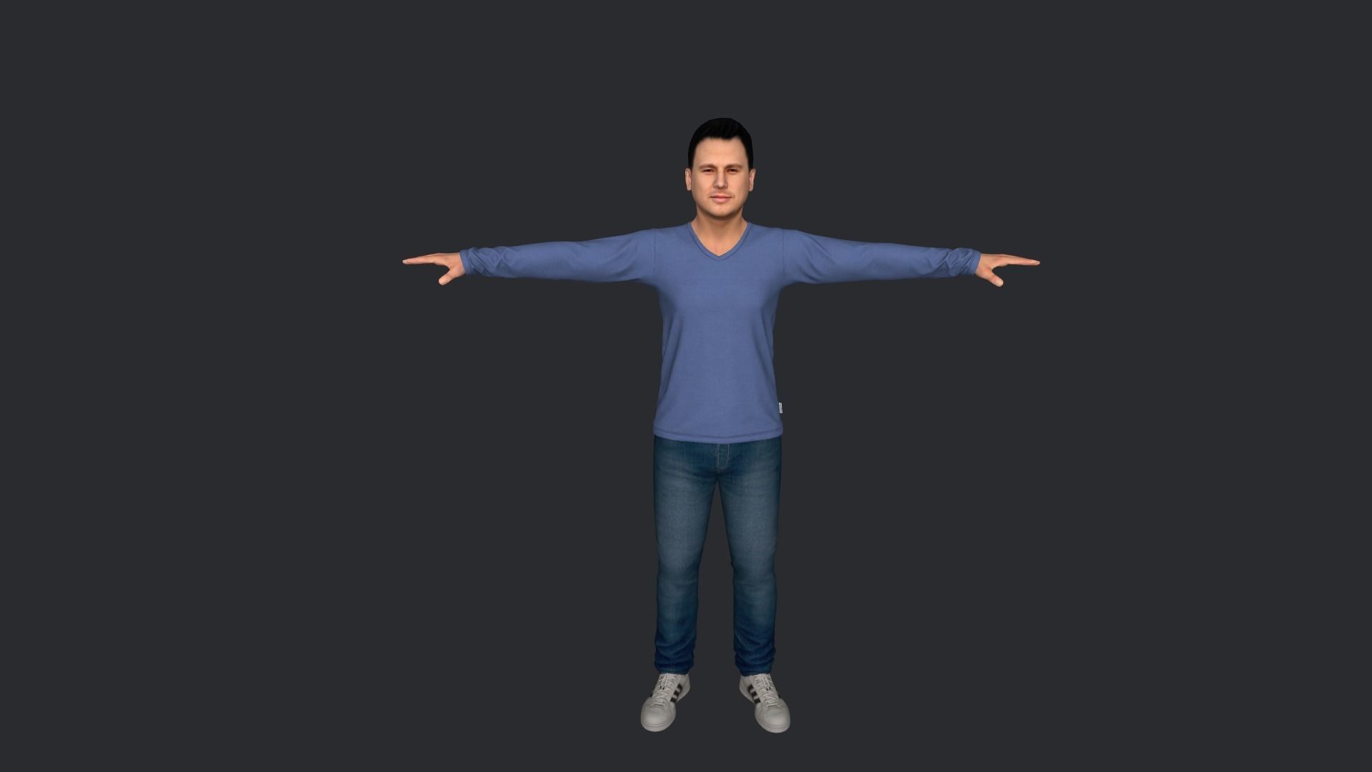 Channing-Tatum Hyper Realistic Full Body Rigged Character 3D model_13