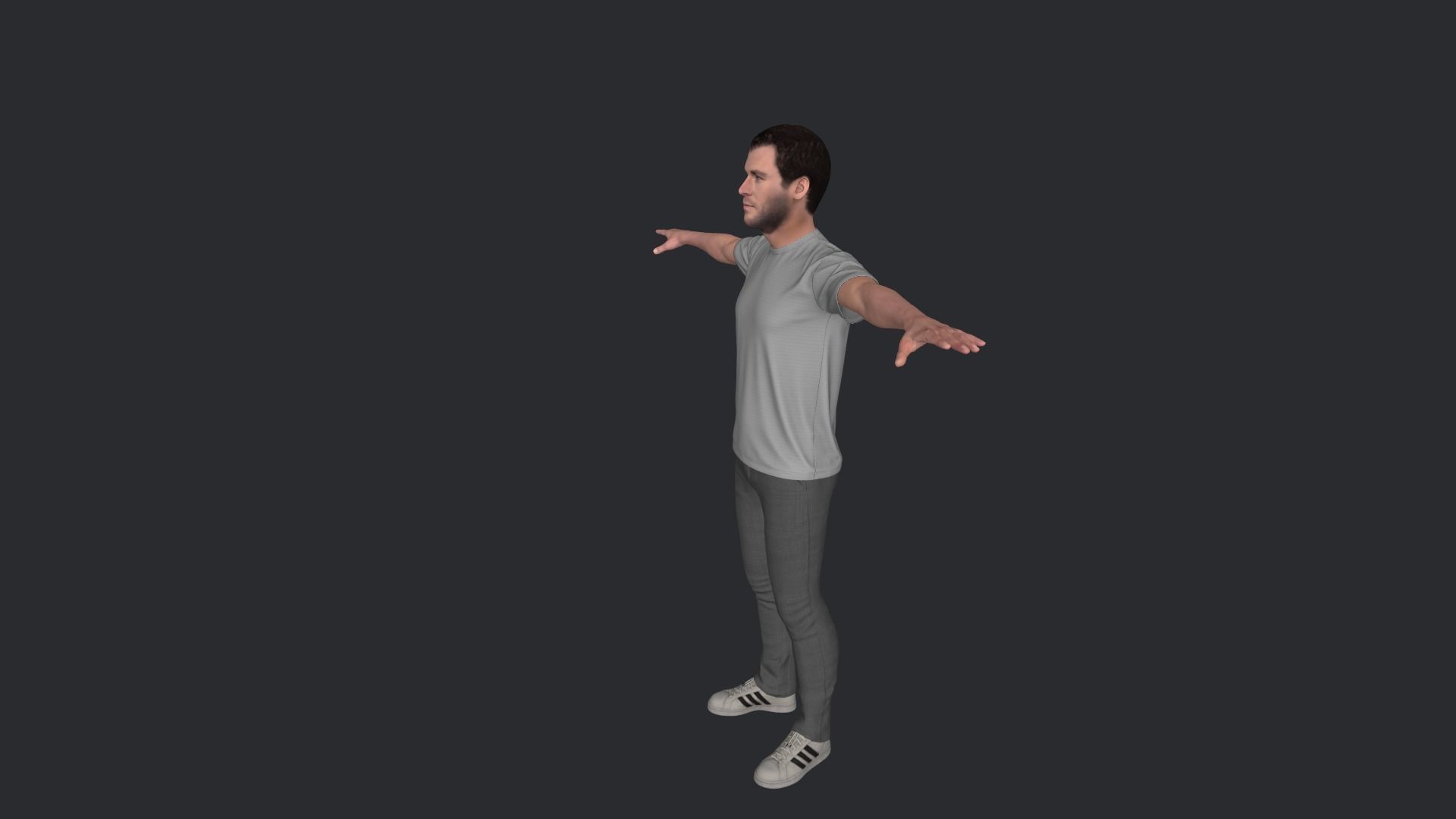 Chris Hemsworth Hyper Realistic Full Body Rigged Character 3D model_25