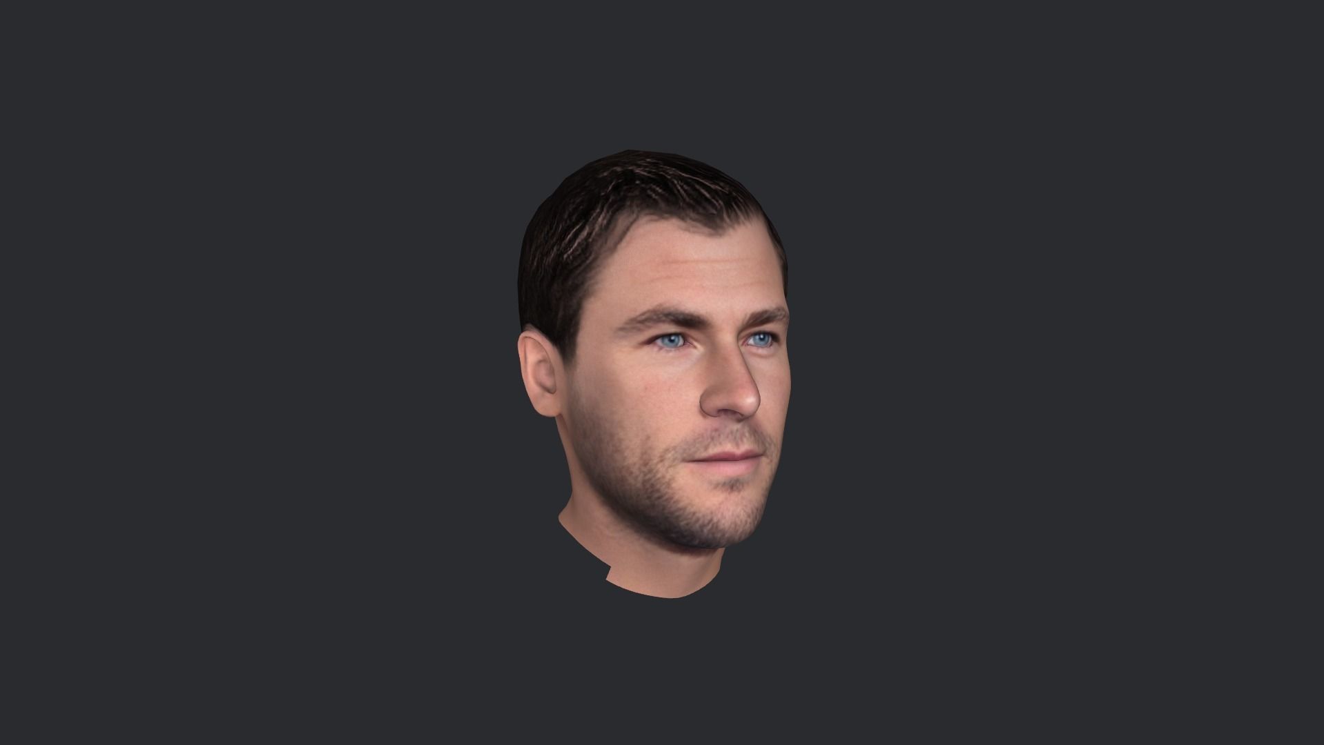 Chris Hemsworth Hyper Realistic Full Body Rigged Character 3D model_35