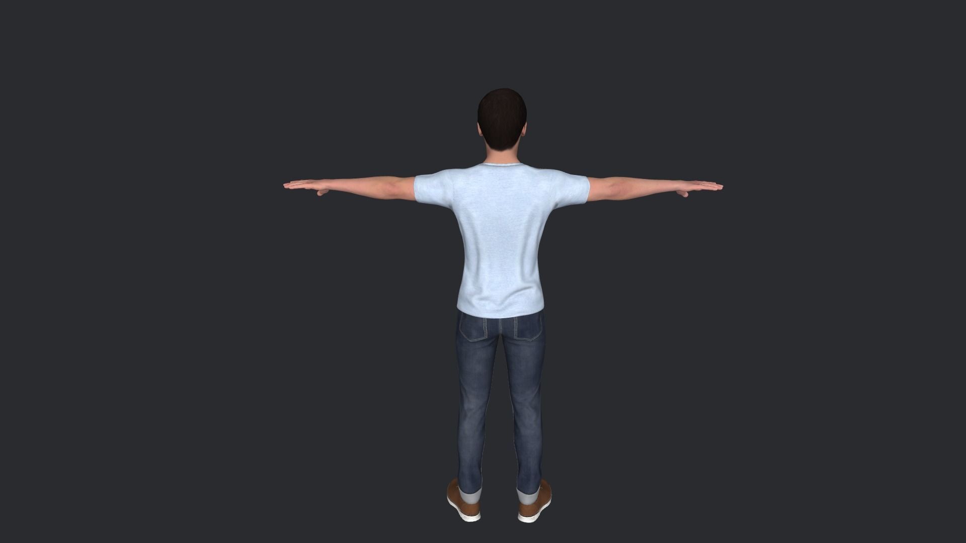 Chris Hemsworth Hyper Realistic Full Body Rigged Character 3D model_9
