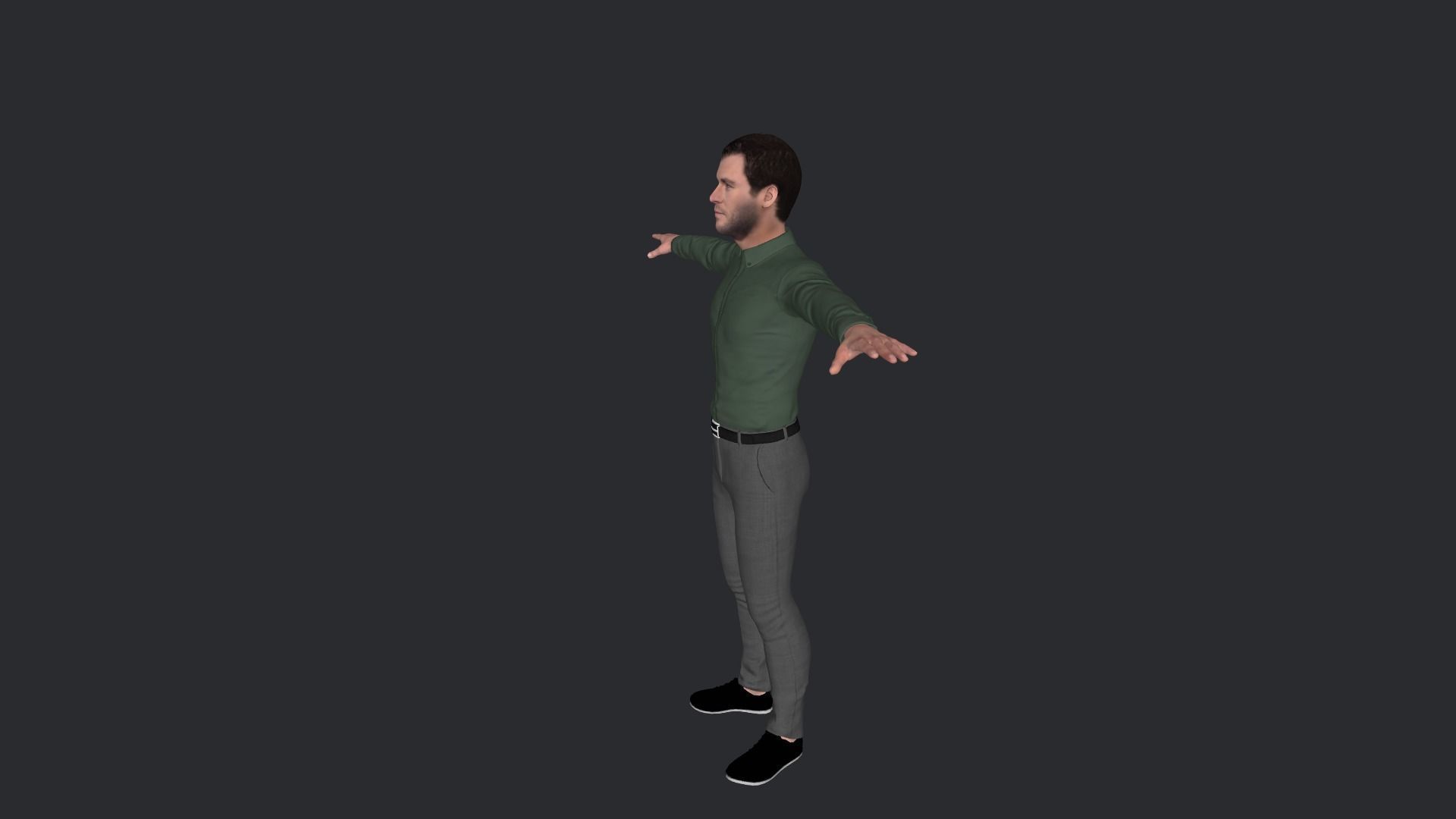 Chris Hemsworth Hyper Realistic Full Body Rigged Character 3D model_3