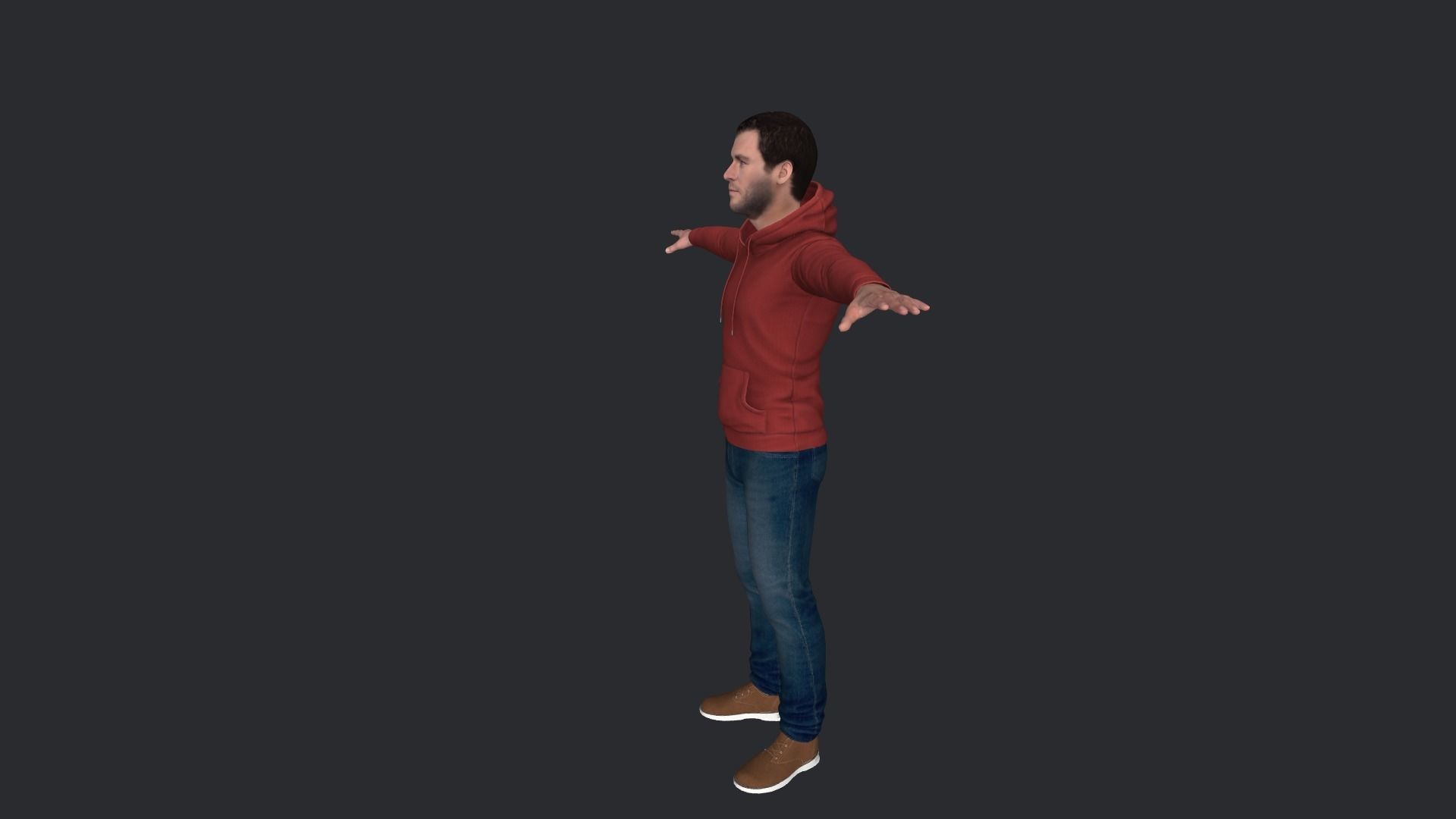 Chris Hemsworth Hyper Realistic Full Body Rigged Character 3D model_14