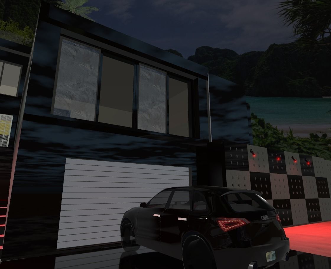 Maya Bay Island Thailand  Low-poly 3D model_1