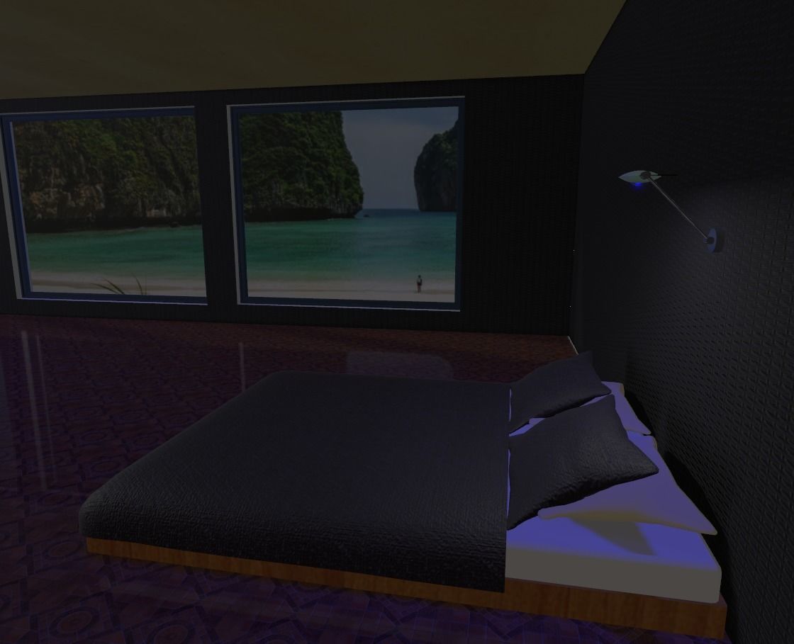 Maya Bay Island Thailand  Low-poly 3D model_25