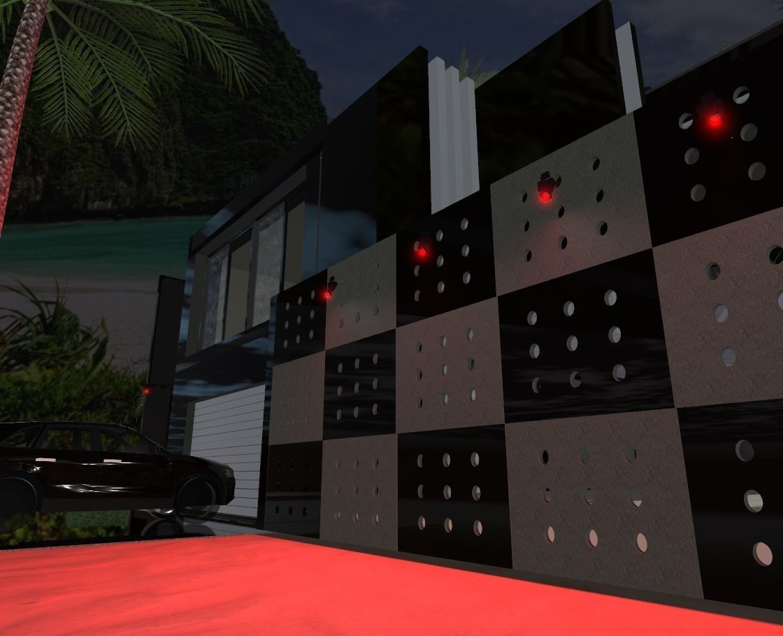 Maya Bay Island Thailand  Low-poly 3D model_2