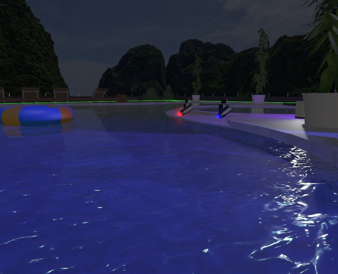 Maya Bay Island Thailand  Low-poly 3D model_31